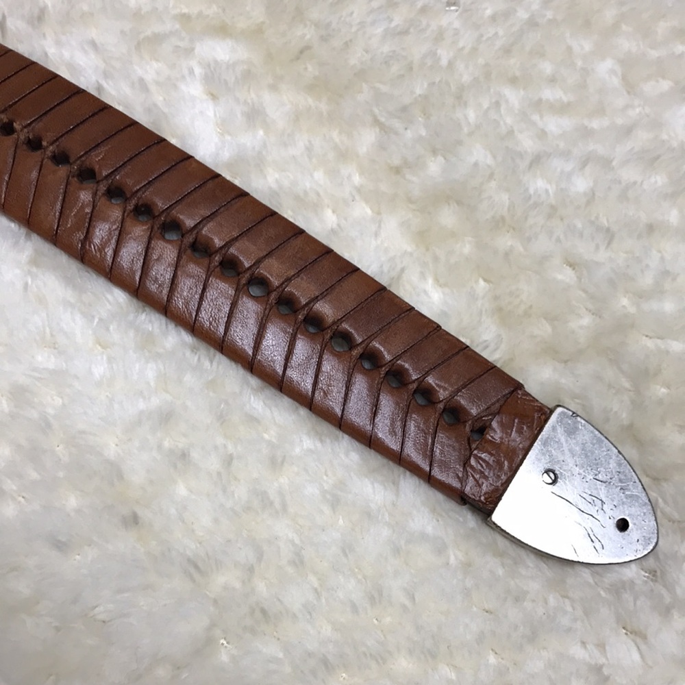 Vintage Western Leather Belt - Picture 5 of 9